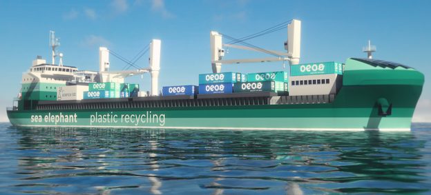 SeeElefant, die schwimmende Müllfabrik von one earth - one ocean