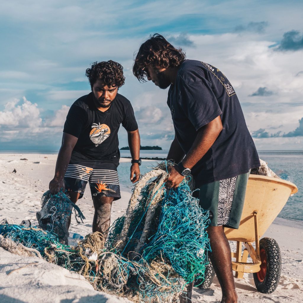 Beachcleaning / Müllsammeln auf den Malediven